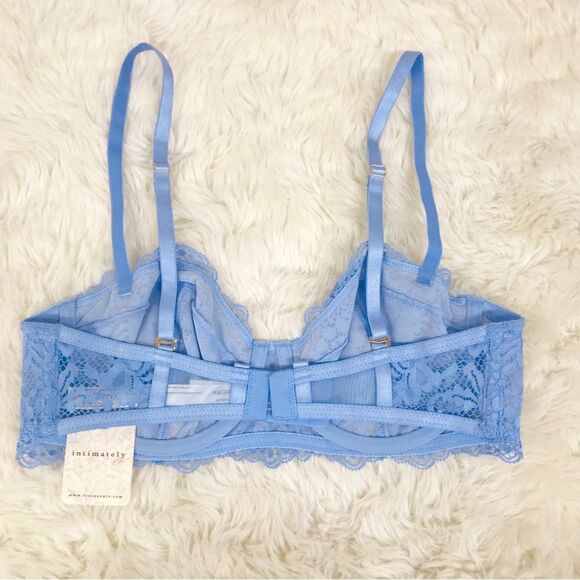 INTIMATELY FREE PEOPLE Maya Blue Lace Convertible Balconette Bra Underwire‎ New - Picture 5 of 15